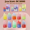 E Cigarette Jam King BC5000 Puff Vaper Desechables Elf Bar Vape 5000 Puff Vapes Puff jetable 13 ml Kit de démarrage prérempli 650 mAh Saveurs de jus rechargeables poco