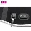 Coussin de ceinture chauffant électrique USB, soutien du dos, soulagement de la douleur, masseur, thérapie par compression lombaire, 231226