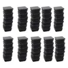 Tillbehör ASDS200 PCS Plast Square Blanking End Caps Tube Inserts 25mm x 25mm