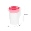 Water Bottles Cold Bottle Pitcher Plastic With Lid Iced Tea Beverage Pitchers Household Juice For Fridge Refrigerator Jug