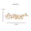 Brooches Wulibaby Pretty Plum Blossom Flower Fome for Women Unisex 2-Color Plants 파티 사무실 브로치 핀 선물