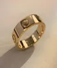 Anillo Love ancho 55mm V chapado en oro 18K nunca se desvanece marca de lujo reproducciones oficiales Con caja anillos de pareja máxima calidad de mostrador