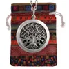 1pc arbre de vie diffuseur d'huile essentielle médaillon collier pendentif Collections arôme bijoux XSH52413695975