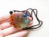 Hanger Kettingen 3 stks Orgonite Energie Chakra Metatron Ketting Sieraden Natuurlijke Chips Sri Yantra Reiki Healing4901590