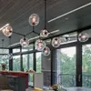 EMS Nieuwe Globe Glazen Kroonluchters Lichten Nordic Moderne Kroonluchter Licht Verlichting Hangende Lamp Glazen Bol Lamp 110 v-220v1800