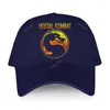 Ball Caps Neueste Männer Basebll Cap Casual Erwachsene Feste Kurze Visier Hut Mortal Kombat Logo Mode Für Weibliche Adujustable Hüte