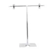 Decorative Plates T Sign Adjustable Poster Stand Stainless Steel For Store Counter Display