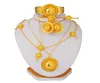 Conjuntos de joias etíopes para mulheres, joias douradas dubai habesha com corrente de cabeça em grampo, presente de casamento africano, colares 2107209520084