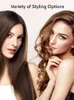 Prostownicze Kipozi Salon Flat Iron Hair Retrener Nano Titanium Płyta Podwójne napięcie 15S Ogrzewanie postu z 15 regulowanymi ustawieniami tymczasowymi