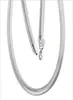 Modepläterad sterling silver kedjor halsband 20 tum*10 mm platt halsband DHSN209 Hot Sale 925 Silver Plate Chains smycken2136176