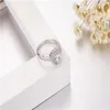 Eternal Real Solid 100 % 925 Sterling Silber Verlobungs-/Hochzeitsringe für Frauen LOVE Heart 1 87ct simulierter Diamantring Schmuck si329h