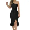 Vestidos casuais verão plissado hem saia mulher boate pacote hip bodycon vestido para dançar dropship