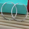 Hoop Earrings 925 Sterling Silver Selling Fashion Car Big 5/6CM Jewelry For Women Christmas Valentine's Day Gifts Wholesale