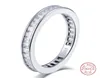 Choucong Brandneuer Luxus-Schmuck, reiner 100 925er Sterlingsilber-Hochzeitsring mit weißem Topas und Edelsteinen im T-Prinzessin-Schliff, Geschenk N7727162