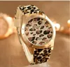 Genève Titta leopardtryck Silikon Fashion Casual Student Color Quartz 231226