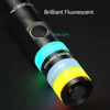 1pc Rechargeable Led Flashlight, Multifunctional High Power Torch Light, Tail Magnetic Flashlight, White Yellow Light With Soft Light Diffuser, Extension Tube