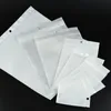 Clear White Pearl Plastic Poly OPP Packing Bags Zipper Zip Lock Retail Packages PVC Bag For Case RCXWL OQNOS