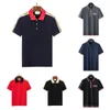 Designer Classic Polo Color Business Business Tee Cotton Mens T-shirt Top Top High Quality Shirts Fashion Shirts Femmes Polos Polos Sleeves Casual Loose Tees Marque de luxe