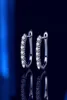Cerceau Huggie S925 TrendyColor 2mm 0,42ct Total VVS1 Moissanite boucle d'oreille pour femmes bijoux finsHoop8646271
