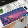 Rests City Neon Peyzaj Mousepad Oyun Mouse Pad Anime XXL Bilgisayar Büyük Kauçuk Ofis Masası Klavye Mouse Pad Tablo Mat 900x400