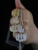 New Arrived Letter Allah Pendant with Cuban Chain Paved Full Cz Stone for Women Men Necklace Jewelry Drop Ship2484860