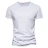 T-shirt da uomo in cotone di alta qualità T-shirt da uomo Fashion Cut Design Slim Fit Soild T-shirt da uomo Top Tees Brasil Camicia a maniche corte per