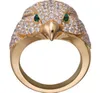 Lyxvarumärke Owl Ring Diamonds Top Quality 18 K Gilded Rings Brand Design Ny Selling Diamond Anniversary Gift Classic Style Europ9610012