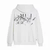 Mens Womens Designers Hoodies A miri Hoodys Winter Warm Man Clothing Tops Long Sleeve Pullover Cottons Clothes Tracksuits Sets Sweatshirts Amirs Sweatshirts White