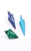 Pendulum Line Cone Stone Pendants Healing Chakra Beads Crystal Quartz Charms för DIY -halsbandsmycken som gör diverse färg7943416