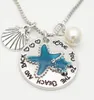 I Love you to the beach and backquot Beach keychain necklace Natural necklace Summer jewelry Women039s Starfish Necklace4946080