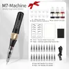 AIMOOSI M7 Tattoo Machine Set Microblading Eyebrow PMU Gun Pen Pen Needle Permanent Makeup Machine Professional Supplies Nybörjare 231225