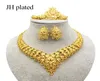 Squisito lusso Dubai Set di gioielli color oro collana orecchini India Nigeria Africano grandi accessori regali per le donne set 2011258702633