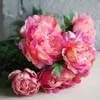 Couronnes Pivoines artificielles bouquet décoration de la maison accessoires bouquets grandes fleurs style hortensias prix bas bouquet abordable pointe de fleur G