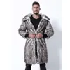 Men's Trench Coats Spring Men Fashion Mens Casual Outerwear Jackets Windbreaker Brand Clothing Fox Fur Coats Flip Collar Men's Clothing 467