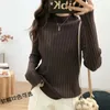 Kobiety swetry kaszmirowe Sweter merynosowy wełna turtleck moda pullover zima jesień skoczki