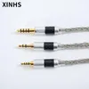 Accessories 8 Core silver plated copper 2.5mm 4.4mm 3.5mm Headphone Wire Earphone Cable For SE535 UE900S XBAA3 bear TX