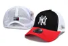 Pet designer hoed luxe casquette pet effen kleur letter NY ontwerp hoed mode hoed temperament match stijl Ball Caps Heren Dames Baseball Cap