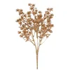 Fiori decorativi Oro Baby Breath Artificiale Gypsophila natalizia per matrimonio Bouquet da sposa Festa zinnia fai da te al coperto