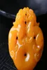 Xinjiang Hetian jade vieux pendentif topaze Huanglong jade Pingxing pendentif jade necklace7530627