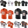 Men Women Youth Football 6 Jake Browning Jerseys 30 Chase Brown 28 Joe Mixon 23 Dax Hill 21 Mike Hilton 33 Nick Scott 27 Battle 89 Drew Próbka Czarna White Orange Grey