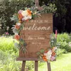 Fleurs décoratives artificielles pour arc de mariage, arrière-plan de fête pour décoration de jardin intérieur et extérieur