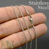 Pendant Necklaces 20 Pcs- Stainless Steel Chain Tarnish Gold for Women 1 2mm Snake Jewelry Making 221105286R