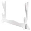 Soporte de exhibición para mesa de almacenamiento de cocina, soporte duradero, accesorio para el hogar, escritorio decorativo blanco