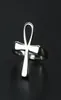 Anelli per matrimoni 316 Acciaio inossidabile Etnico Ankh Anello egiziano Egitto Key Gold Tone della vita Eternal Amulet Lucky Male Jewelry44434489