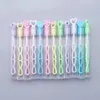 Party Favor 12st Love Heart Wand Tube Tom Bubble Soap Bottle Wedding Presents To Gäster Födelsedagsdekor Baby Shower Favors Kids Toys