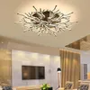 Plafond moderne à LEDs lumière bois lustre éclairage acrylique Plafond lampe pour salon chambre principale chambre 2411