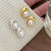 Boucles d'oreilles élégantes en argent Sterling 925, perles pour femmes et adolescentes, bijoux fins S925, vente en gros, 3746