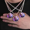 Ожерелье с подвеской в стиле хип-хоп из цельного сердечника Iced Out на заказ с веревочной цепочкой, очаровательные ювелирные изделия для мужчин и женщин247O