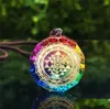 Pendentif Colliers 3pcs Orgonite Sri Yantra Collier Géométrie Sacrée Chakra Énergie Méditation Bijoux278W Drop Deli Dhy3M2916510