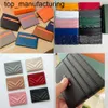 24SS new black id credit card holders women mini wallet package coin purse triangle fashion brand leather canvas men womens designer pure color double Wallets